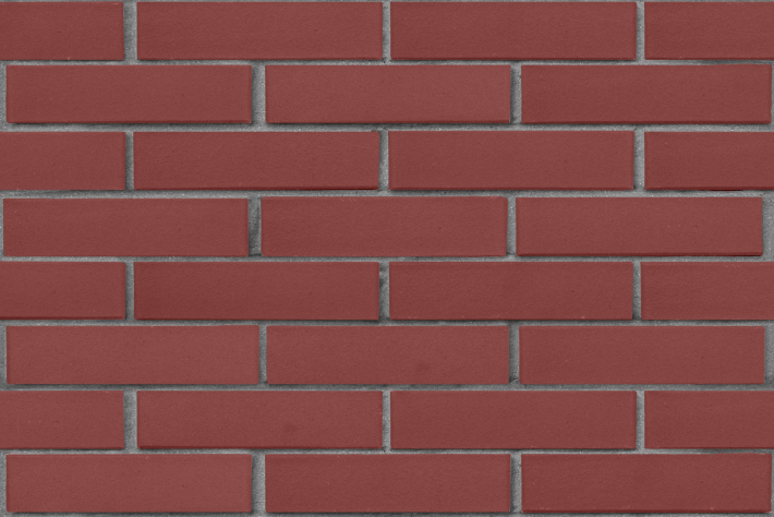 Кирпич лицевой пустотелый винный, поверхность гладкая